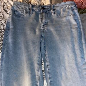 denim high rise jeans